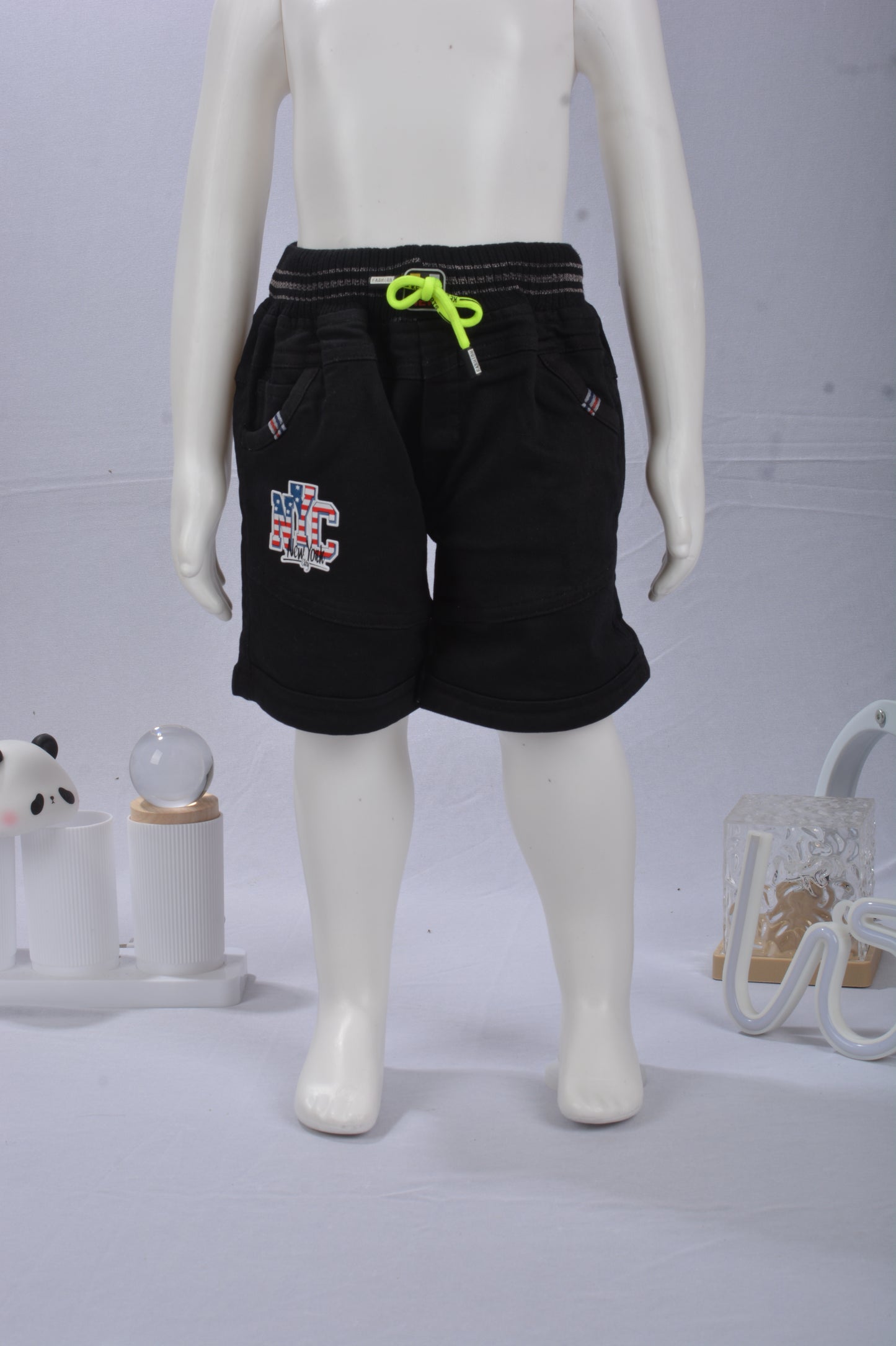 Justmaama Premium Toddler Boys' Summer Clothing Set | Printed T-shirt and Active Shorts with Pockets | Breathable Cotton Casual Wear for Little Kids