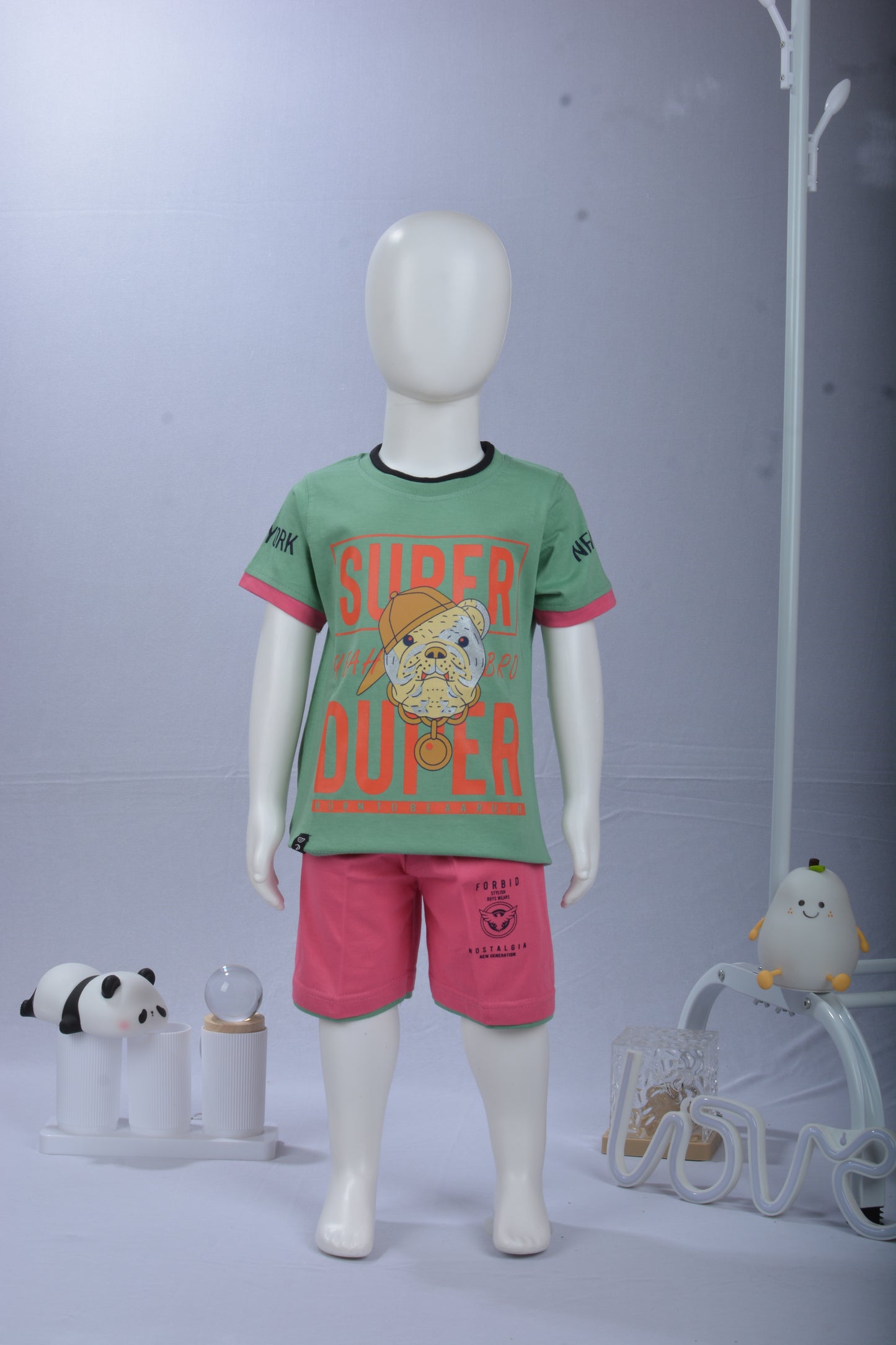 Justmaama | Pure Cotton Half-Sleeve Top & Bottom Clothing Set | Soft, Breathable Kids  Casual Wear.