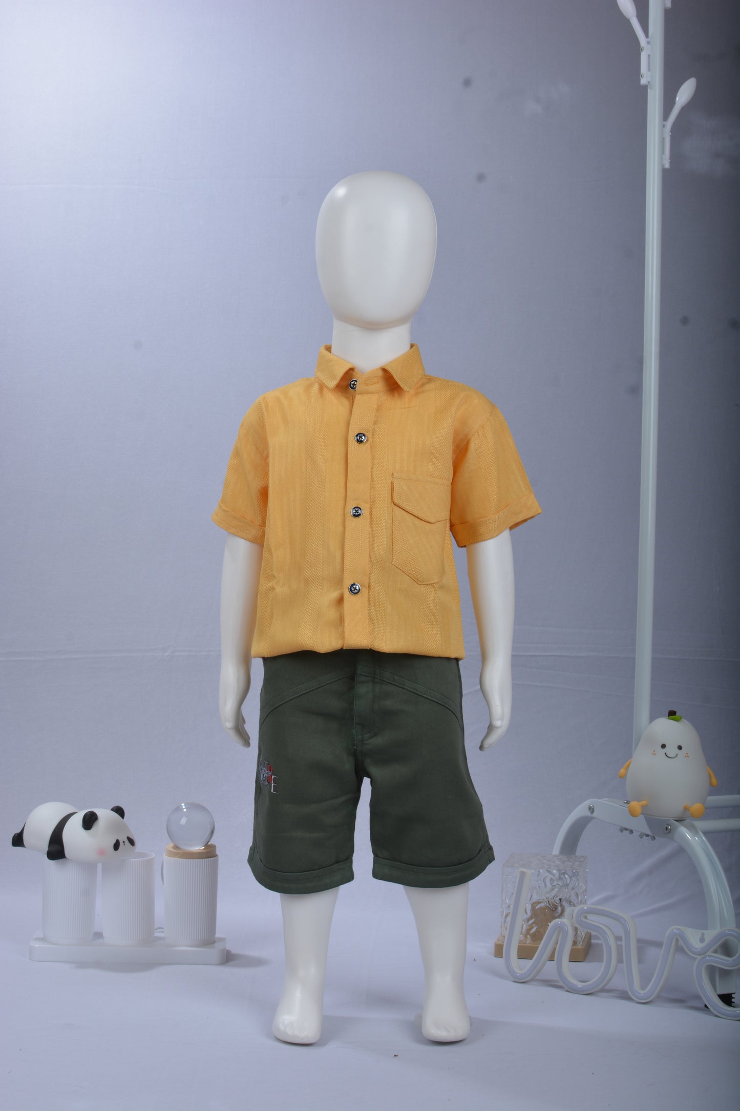 justmaama Premium Boys Summer Play Set | Breathable Cotton Blend  Shirt &  Durable Shorts Combo | Casual, Party, & Daily Wear Outfit for Toddlers/Kids