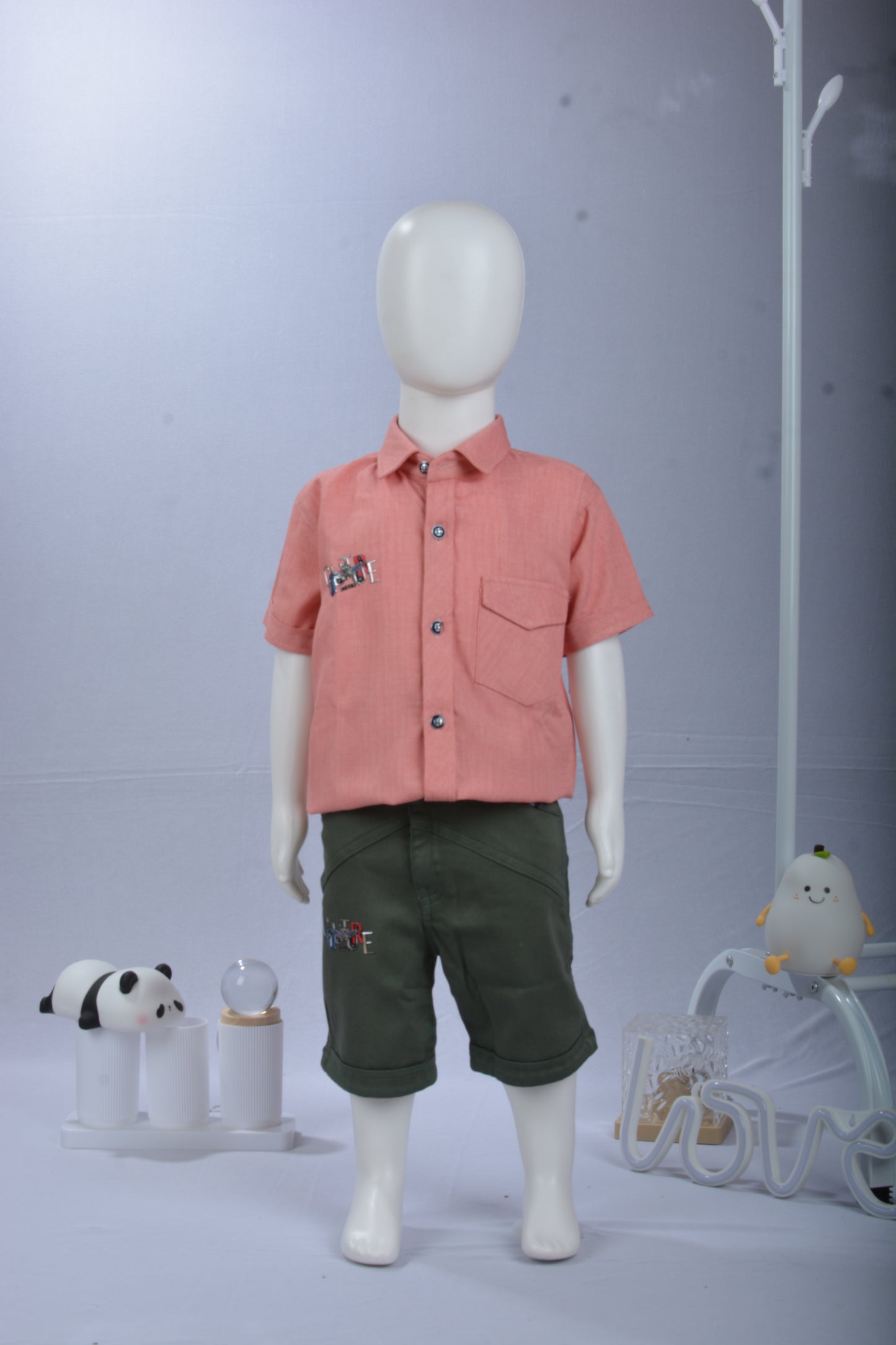 justmaama Premium Boys Summer Play Set | Breathable Cotton Blend  Shirt &  Durable Shorts Combo | Casual, Party, & Daily Wear Outfit for Toddlers/Kids