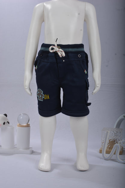 Justmaama Baby/Toddler Boy 2-Piece Clothing Set - Summer Short-Sleeve Top &  Adjustable Suspender Shorts - Casual Kids Playwear