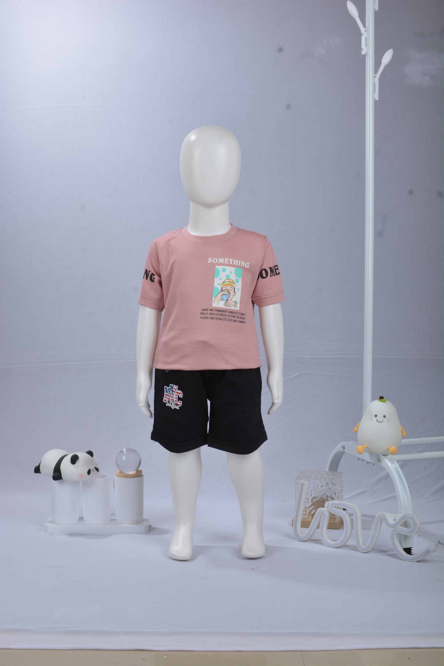 Justmaama Premium Toddler Boys' Summer Clothing Set | Printed T-shirt and Active  Shorts with Pockets | Breathable Cotton Casual Wear for Little Kids