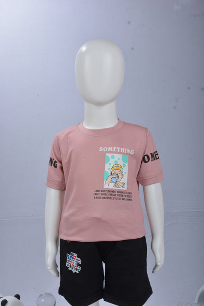 Justmaama Premium Toddler Boys' Summer Clothing Set | Printed T-shirt and Active  Shorts with Pockets | Breathable Cotton Casual Wear for Little Kids