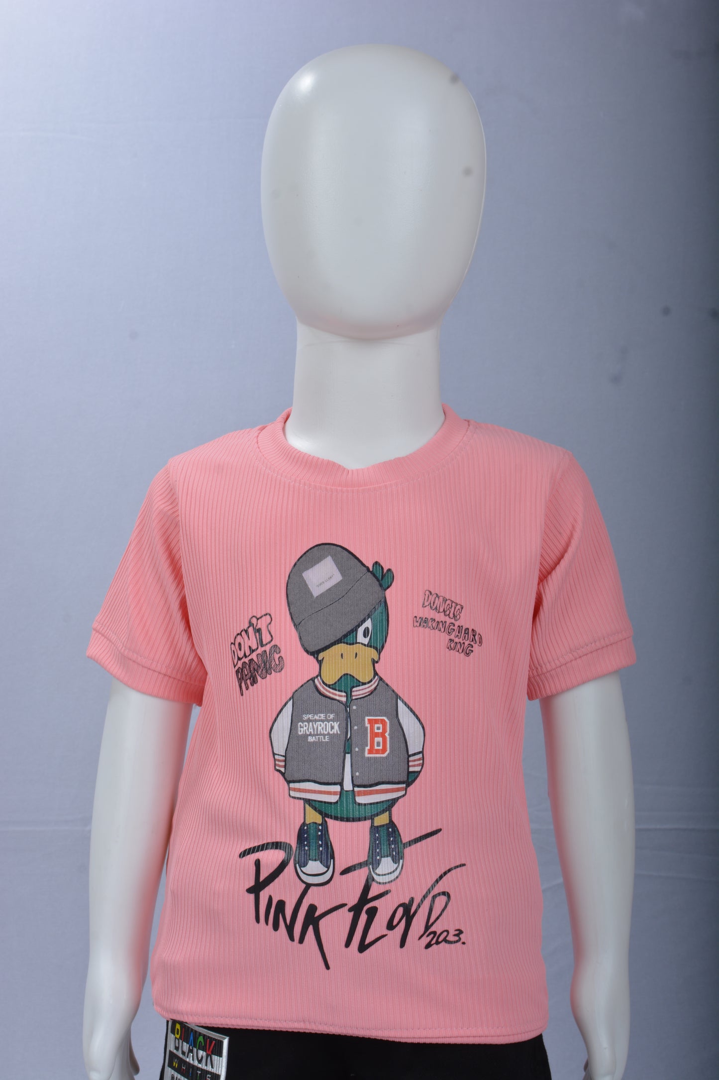 JUSTMAAMA Kids' Casual Outfit Set |  T-Shirt with  Duck  Graphic  Drawstring Denim Shorts | Breathable Summer Wear for Toddler Boys