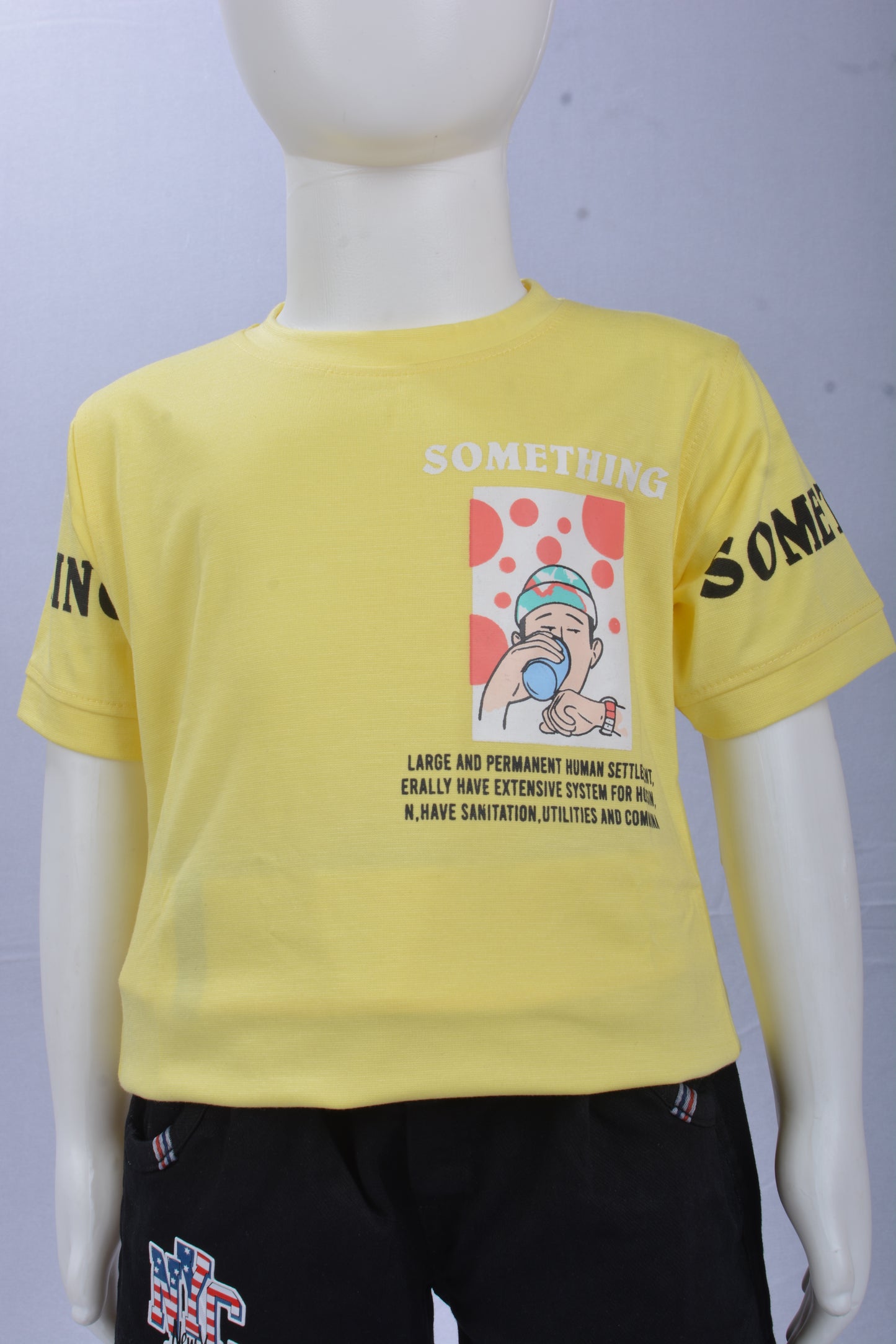 Justmaama Premium Toddler Boys' Summer Clothing Set | Printed T-shirt and Active  Shorts with Pockets | Breathable Cotton Casual Wear for Little Kids