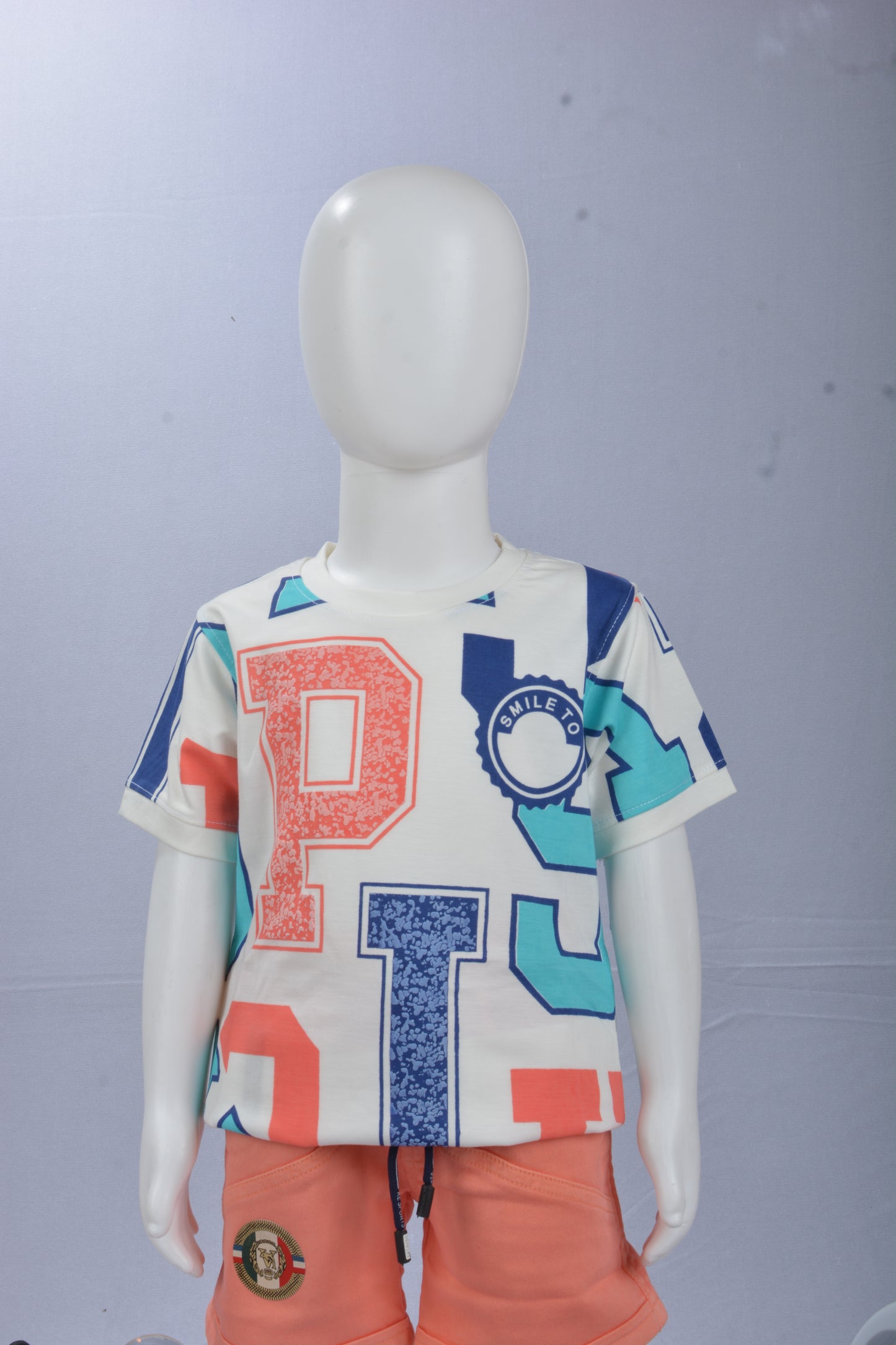 Justmaama Premium Kids' Playwear Set | Durable Half-Sleeve Top & Adjustable  Drawstring Shorts | Stylish Summer Clothing for Boys