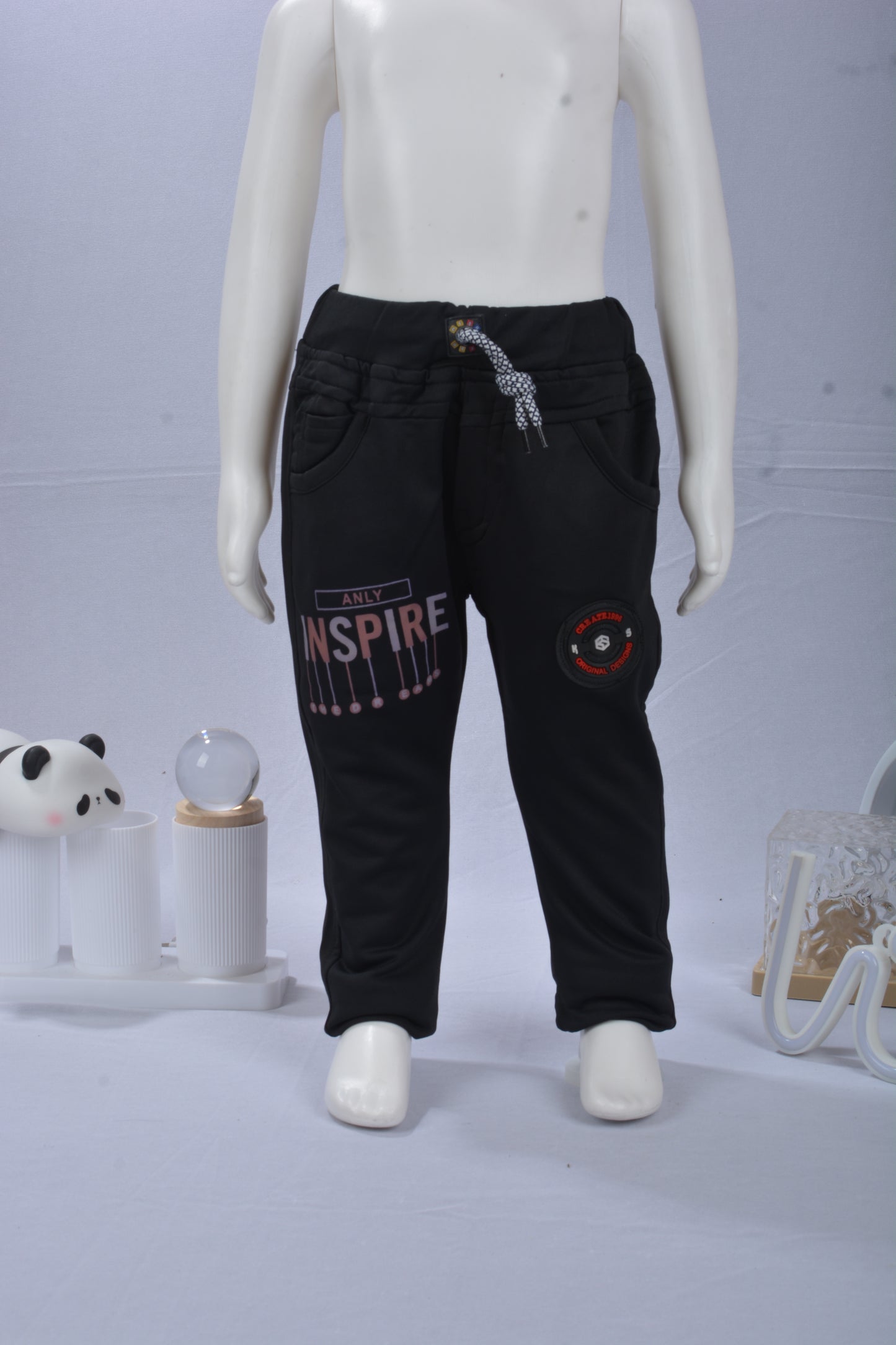 JustMaama Kids' "Inspire The Dreams" Long Sleeve Top & Jogger Set | New Quality  Graphic Sweatshirt and Active Bottoms Outfit