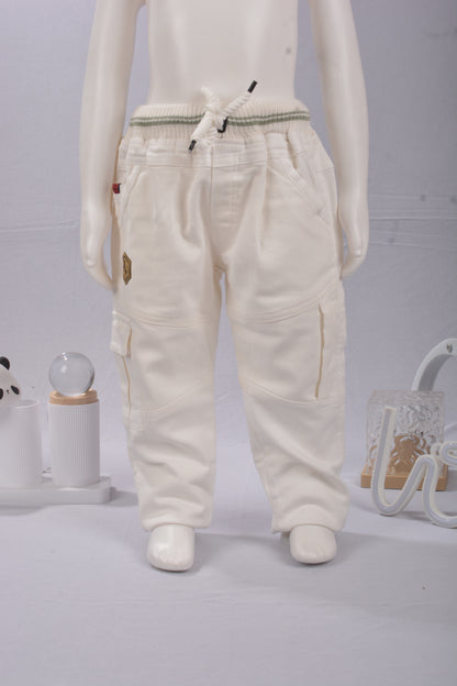 Toddler & Little Kids' Retro V-I-N-T-A-G-E Number Graphic Long Sleeve Crewneck  Sweatshirt & Casual Cargo Pants Set | Boys Fall Winter Streetwear 2-Piece Outfit